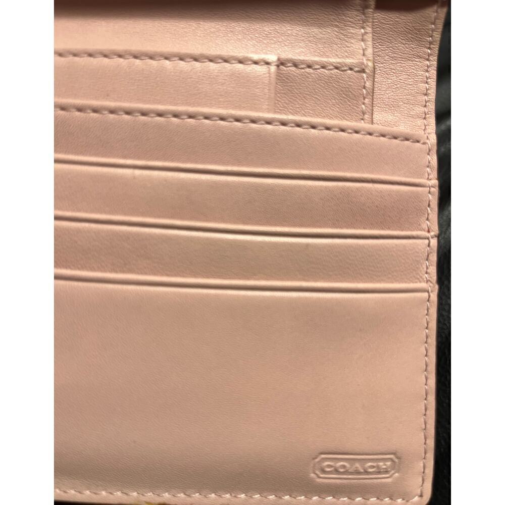 Y2K Coach Ashley Turnlock Leather Envelope Wallet - Picture 7 of 9
